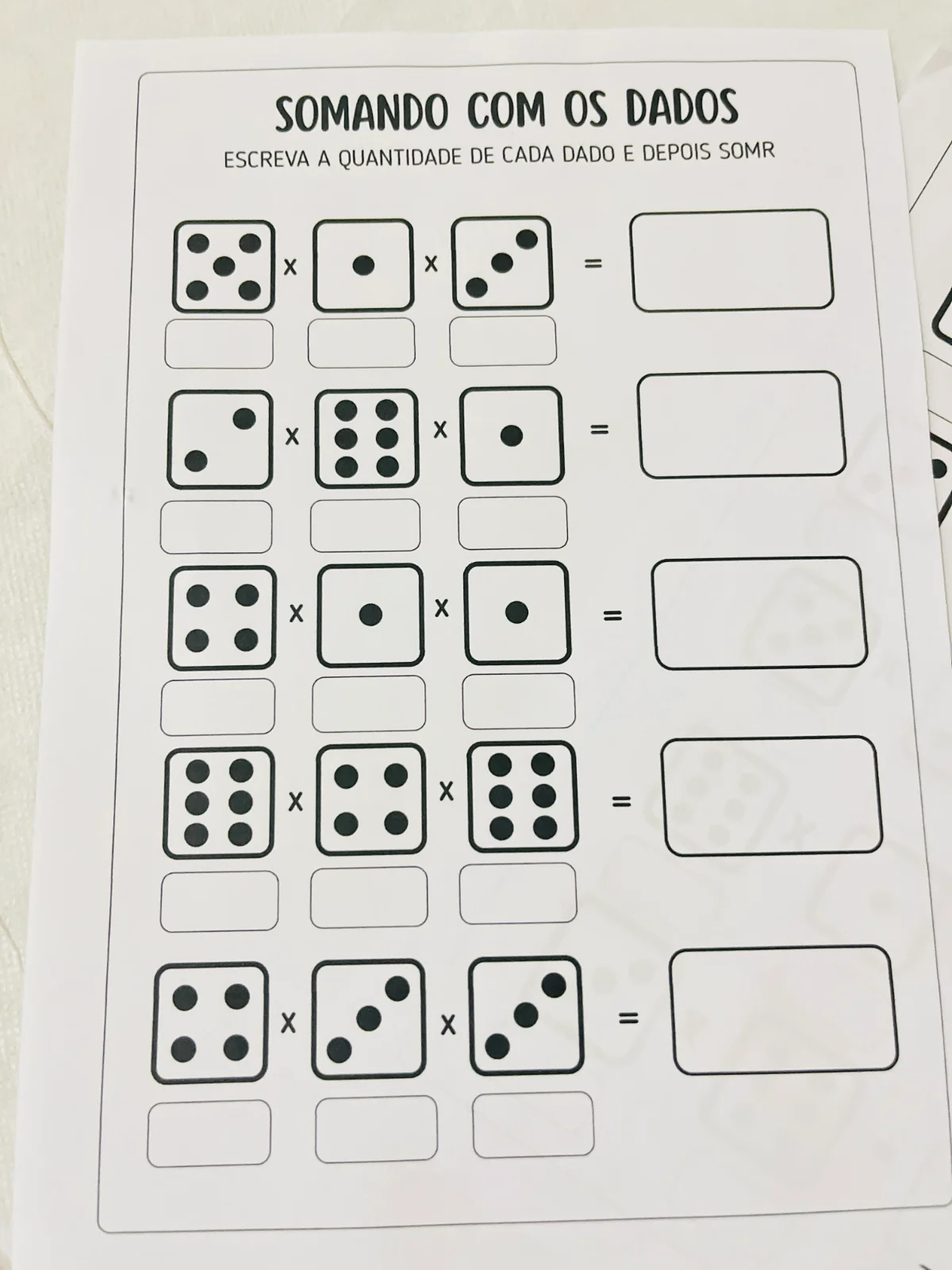 Multiplique com os Dados – Material Pedagógico — amostra 3: Um recurso simples, prático e divertido para deixar a…