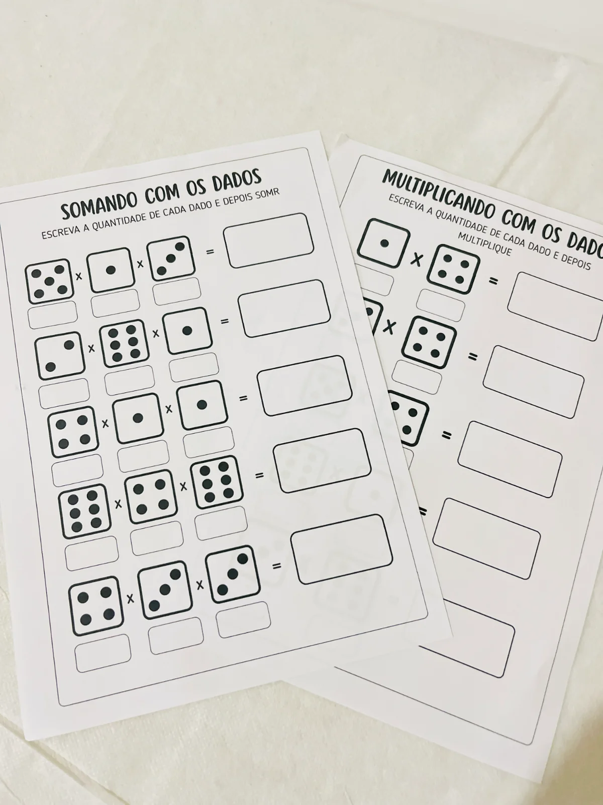 Multiplique com os Dados – Material Pedagógico — Alfabetização para Todas as séries: Um recurso simples, prático e…