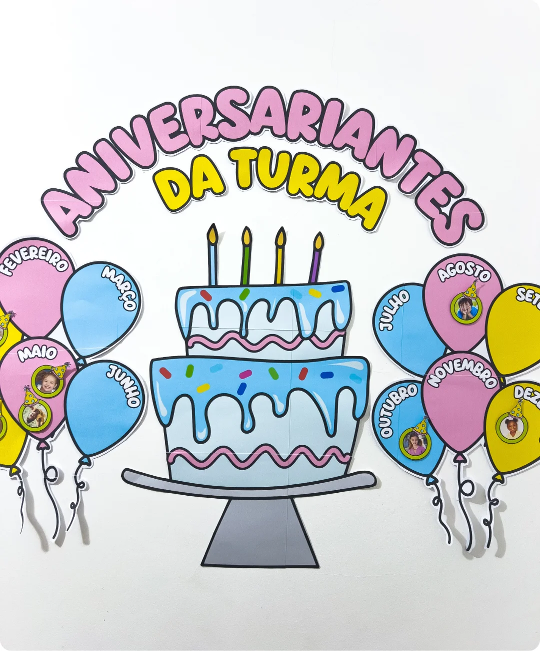 Mural de aniversários para imprimir — capa do material