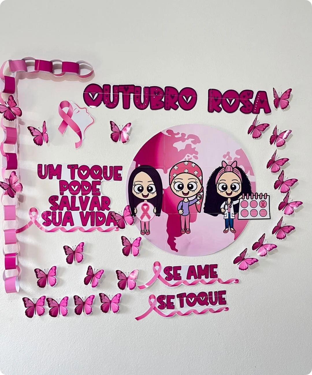Mural de conscientização feminina para imprimir — capa do material