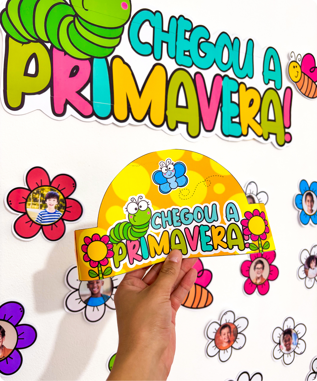 Mural de primavera para imprimir — amostra 1: Uma proposta visual para receber a primavera