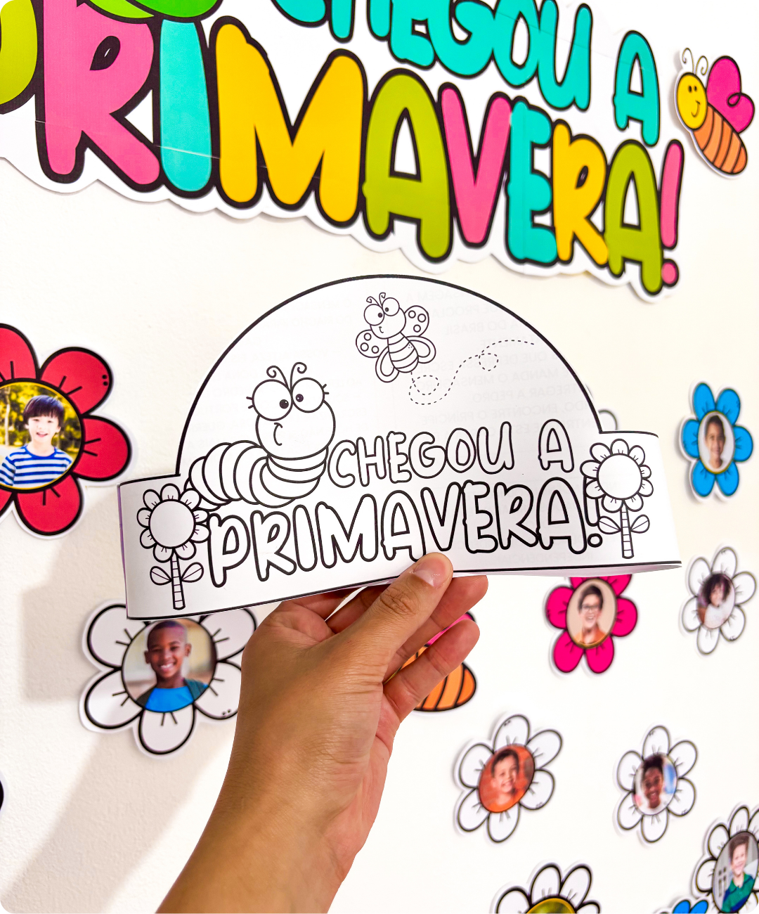 Mural de primavera para imprimir — amostra 2: Como aplicar a proposta na escola
