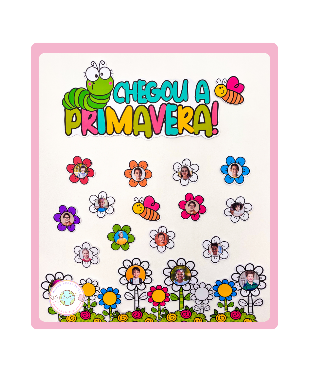 Mural de primavera para imprimir — capa do material