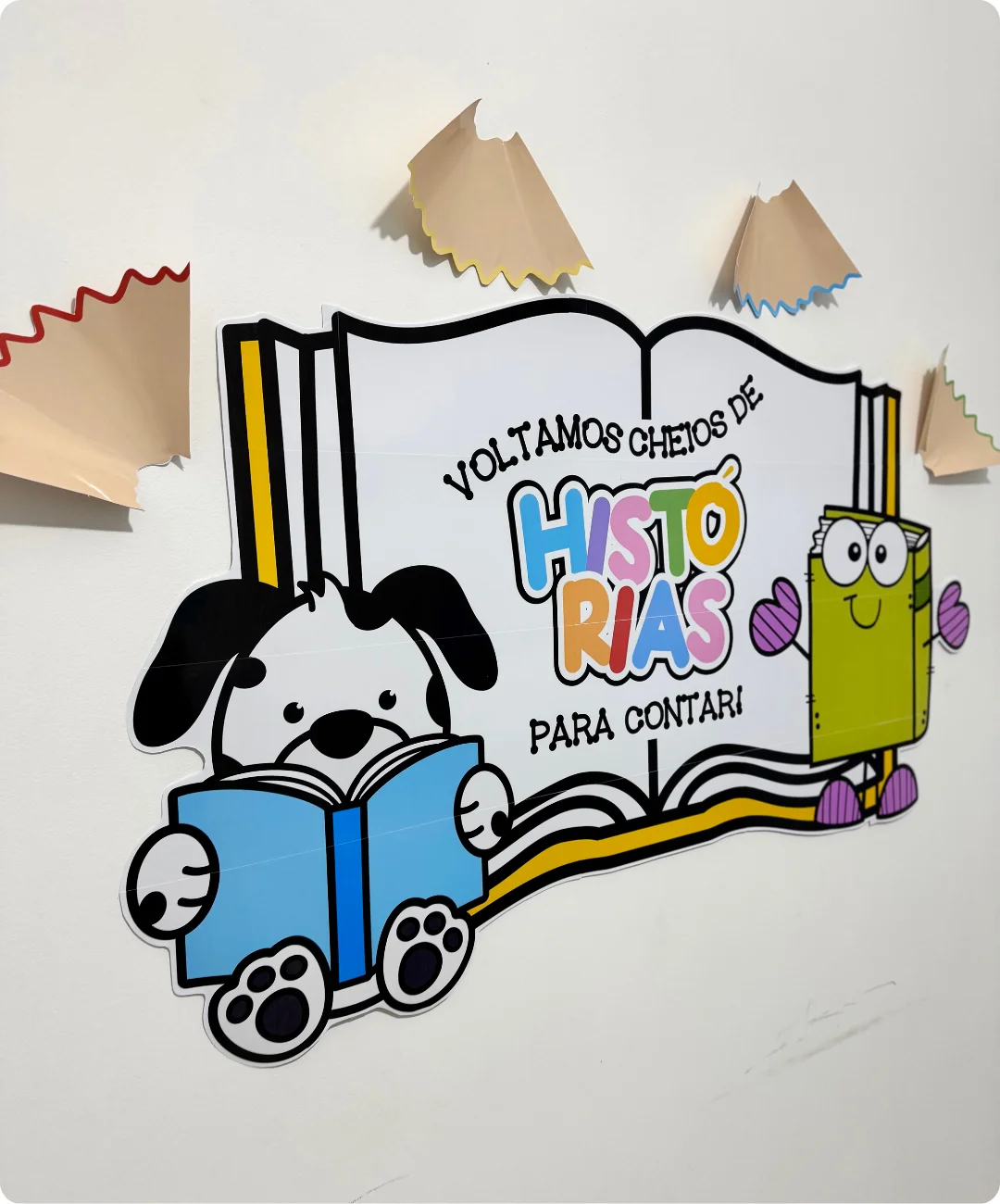 Mural de volta às aulas para imprimir — capa do material