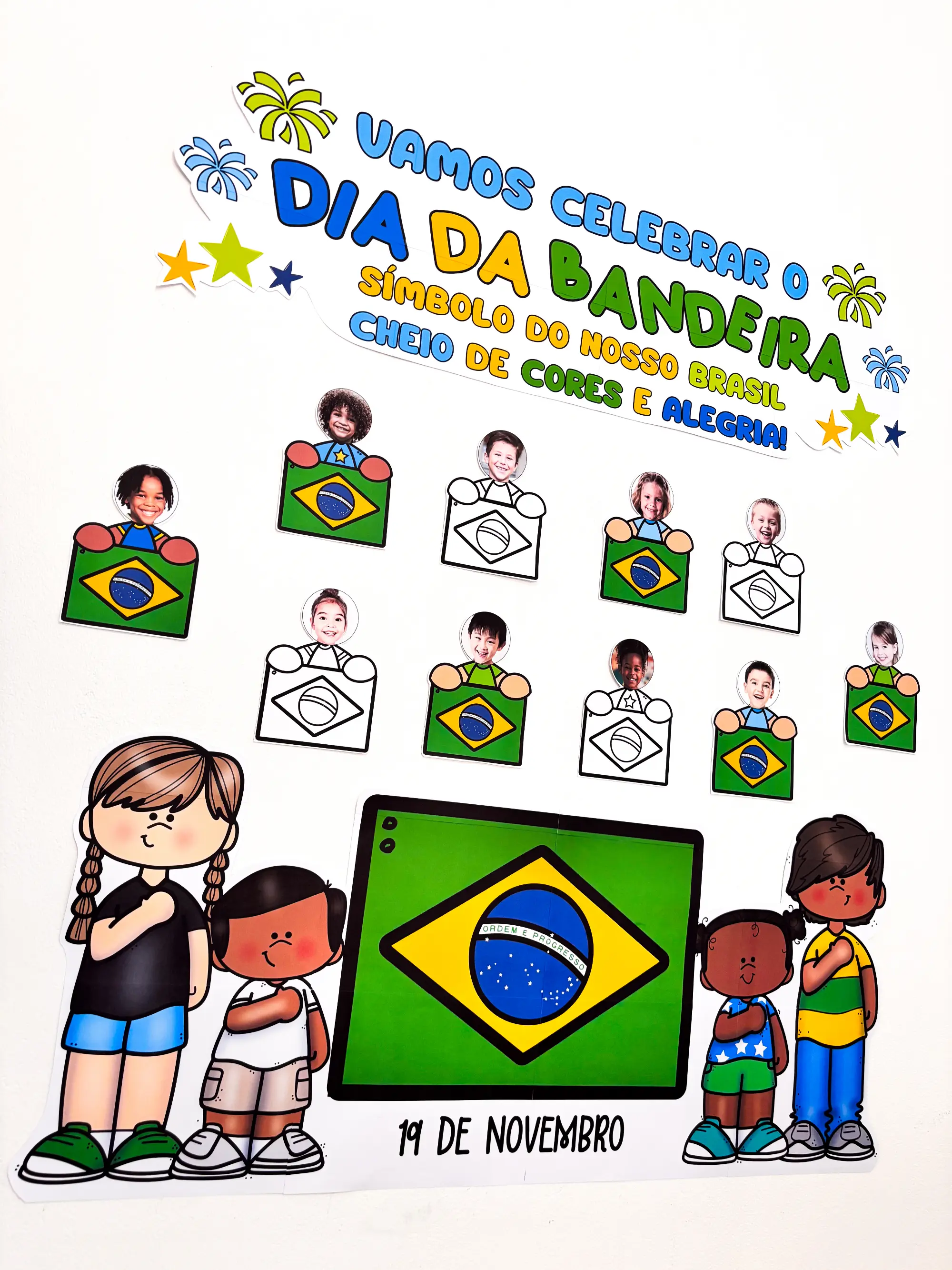 Mural Dia da Bandeira do Brasil para Imprimir — amostra 4: Celebre o Dia da Bandeira com um mural colorido e interativo… Mural Dia da Bandeira do Brasil para Imprimir — amostra 4: Celebre o Dia da Bandeira com um mural colorido e interativo…