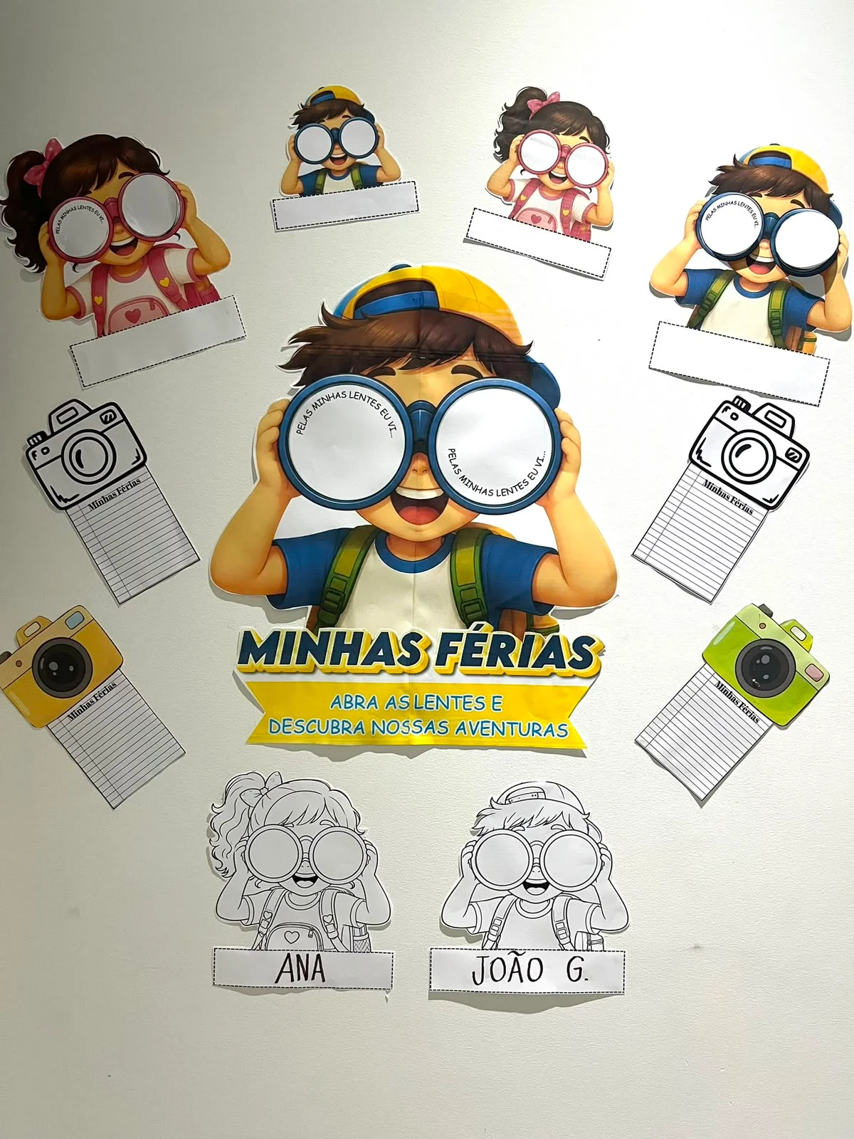 Mural: minhas férias – Material Pedagógico — Português para Todas as séries: MURAL: MINHAS FÉRIAS