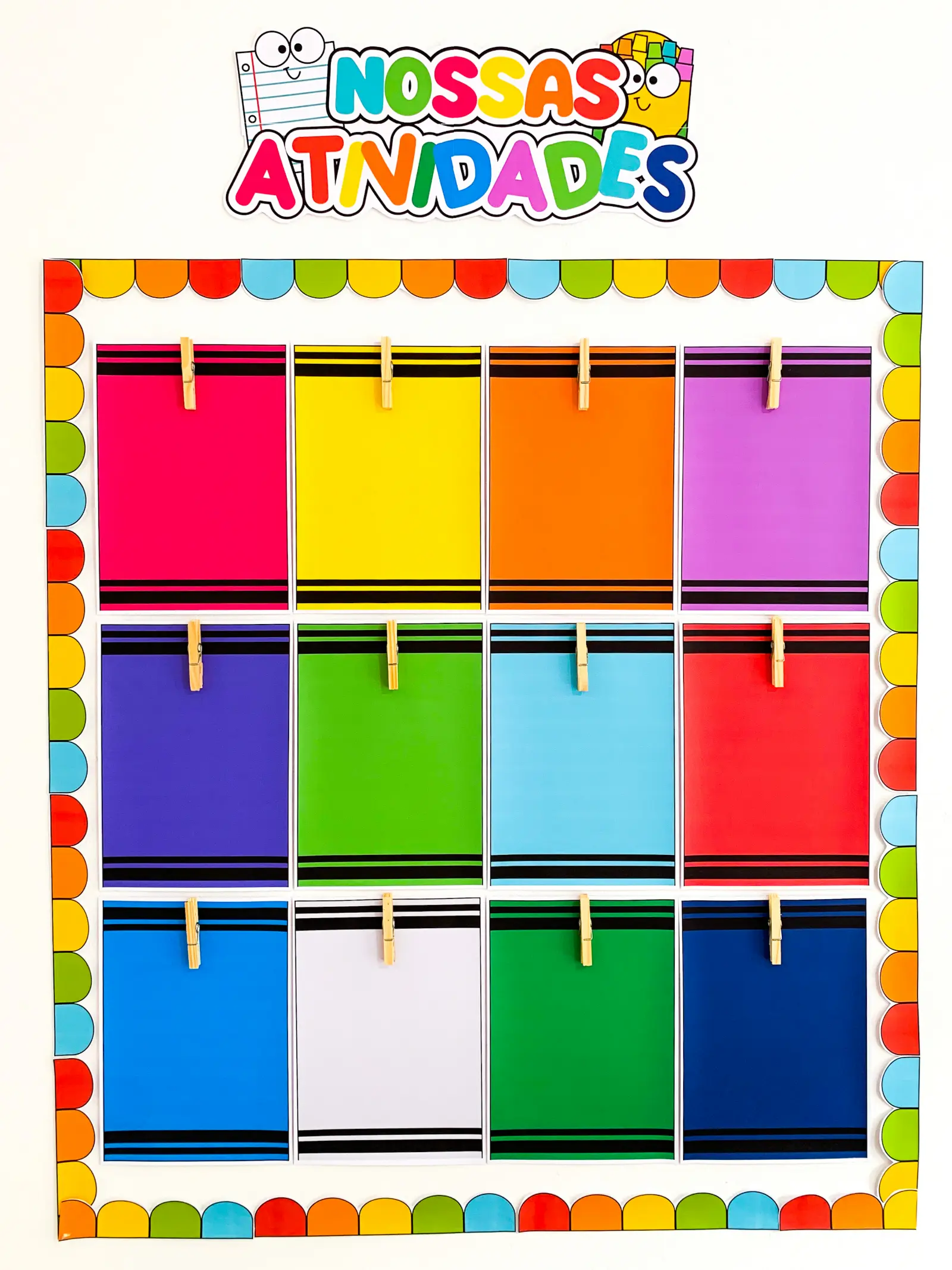 Mural “Nossas Atividades” – Material Pedagógico — amostra 2: Um cantinho especial para celebrar cada conquista e fazer a…