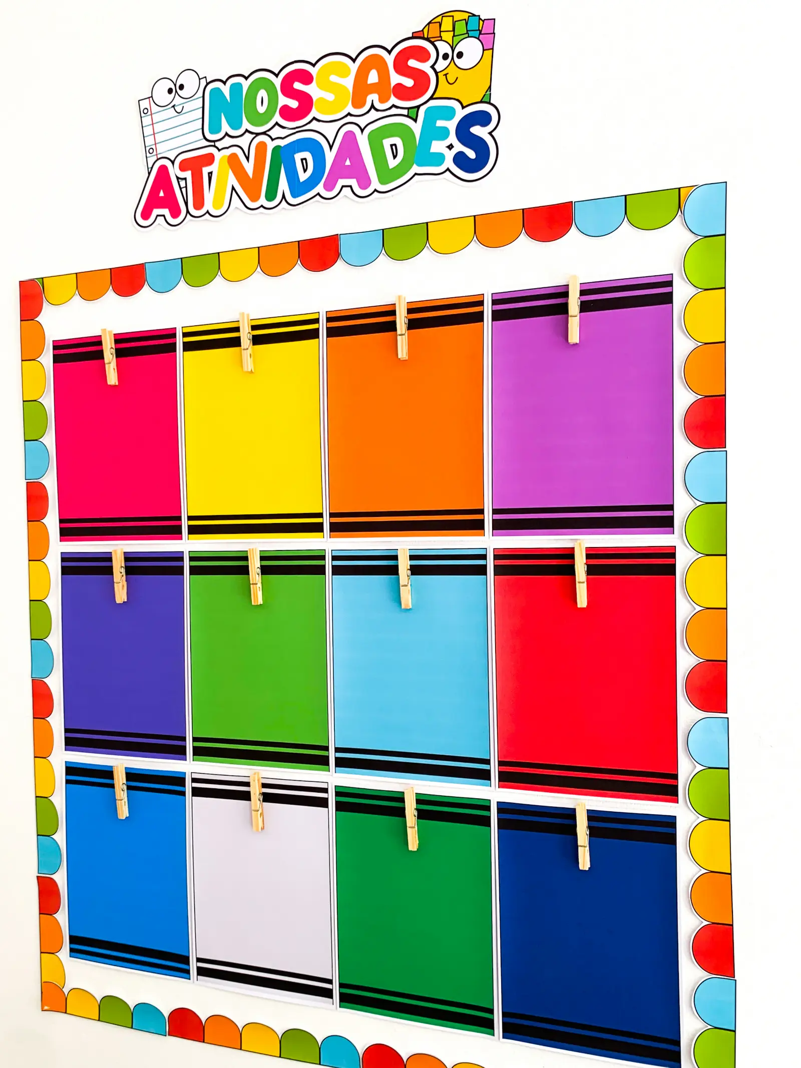 Mural “Nossas Atividades” – Material Pedagógico — amostra 4: Um cantinho especial para celebrar cada conquista e fazer a…