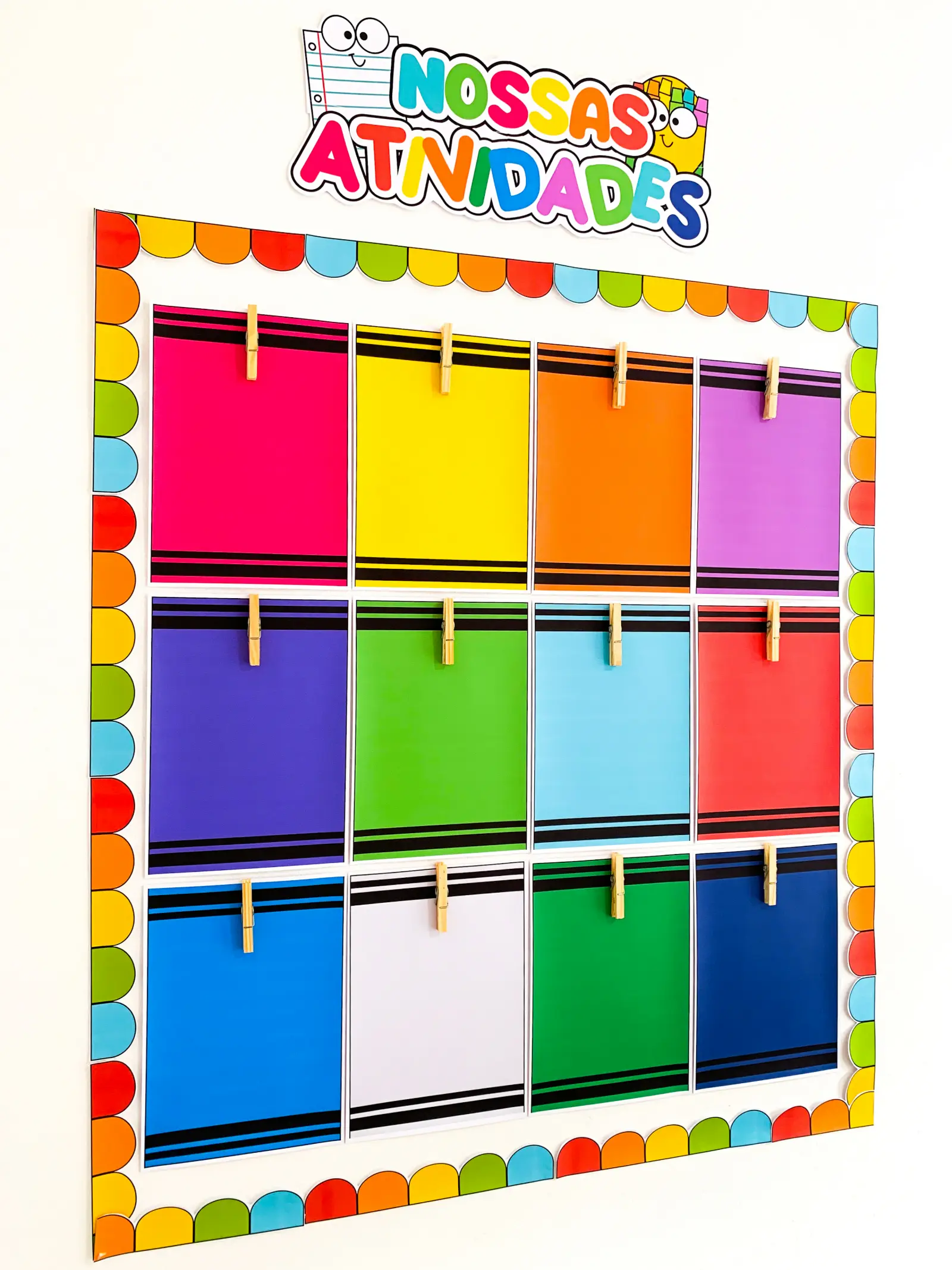 Mural “Nossas Atividades” – Material Pedagógico — amostra 6: Um cantinho especial para celebrar cada conquista e fazer a…