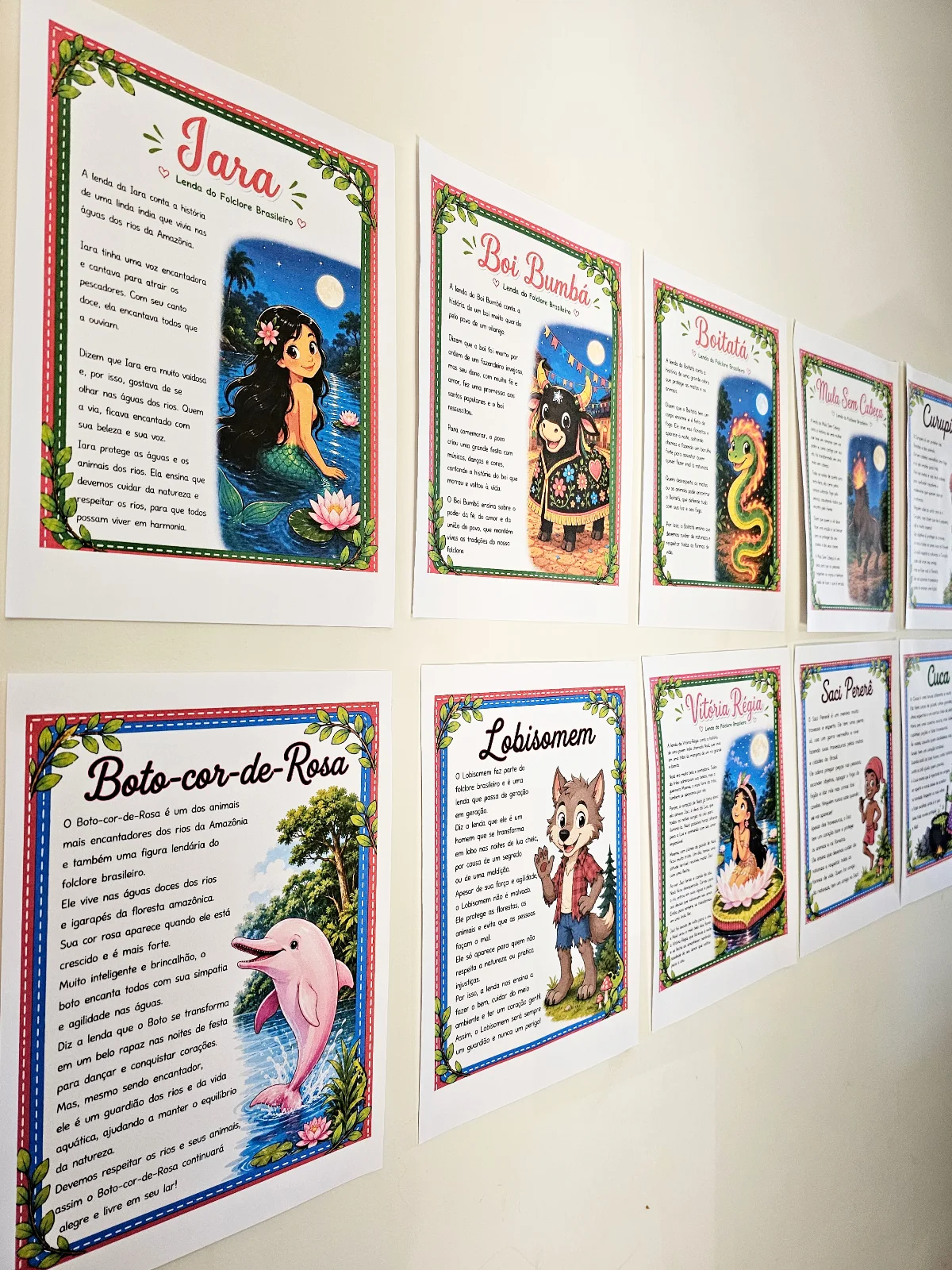 Mural Personagens do Folclore Brasileiro — amostra 4: O Mural Personagens do Folclore Brasileiro é um recurso pedagógico…