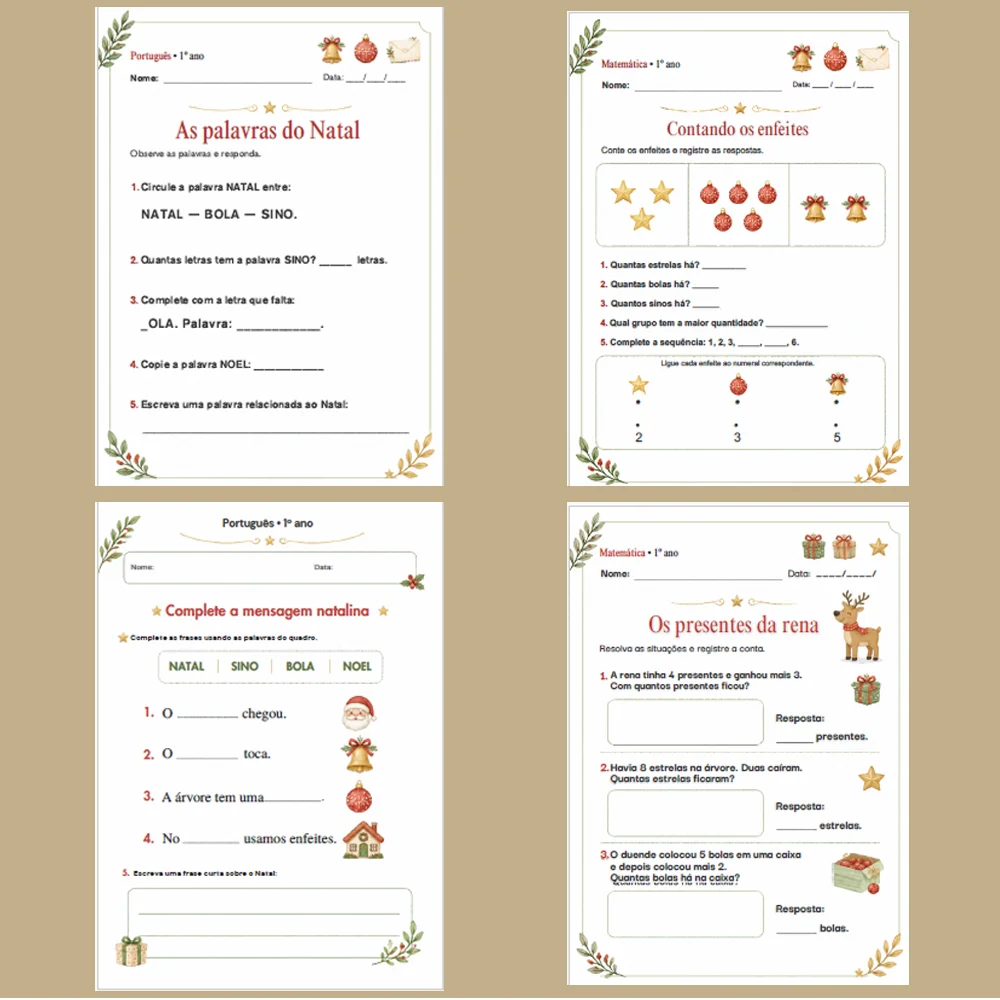 Natal Encantado: Aprender é uma festa! Kit de atividades Fundamental I — amostra 1: O Natal Encantado — Aprender é uma…