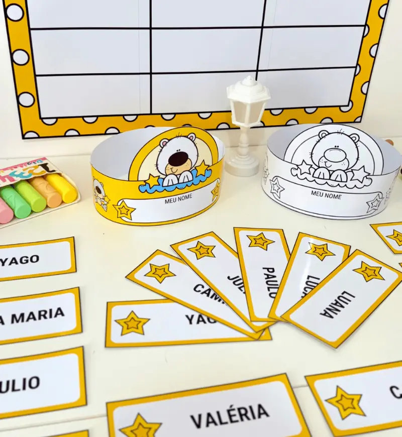 Nome próprio na Educação Infantil: Nomes Estrelados — amostra 1: Nome próprio na Educação Infantil com Nomes Estrelados