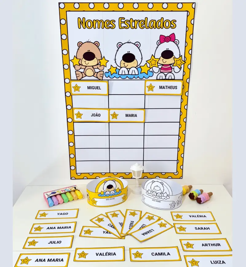 Nome próprio na Educação Infantil: Nomes Estrelados — capa do material