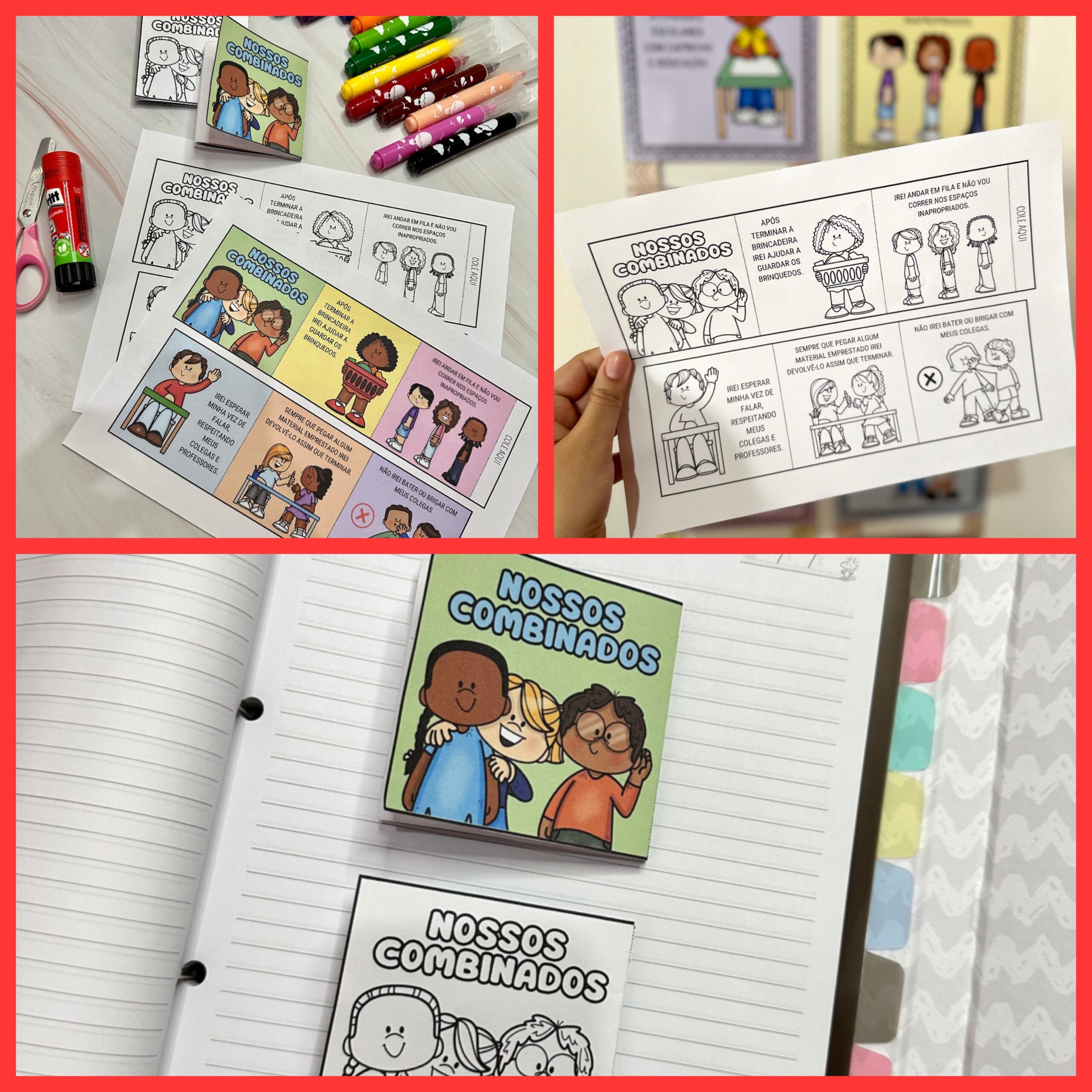 Nossos combinados – PDF para Imprimir | Educação Infantil e Anos Iniciais — capa do material
