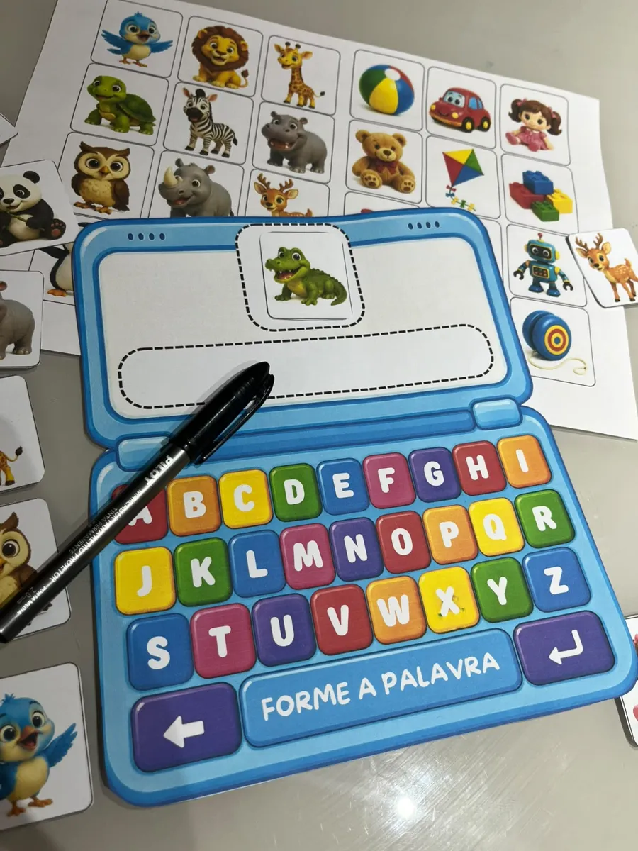 Notebook das Palavras - Recurso Pedagógico Alfabetização — amostra 2: Notebook das Palavras: um recurso pedagógico criativo…