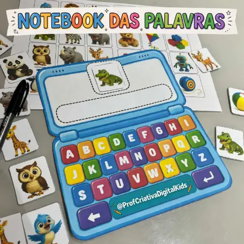 Notebook das Palavras - Recurso Pedagógico Alfabetização — capa do material