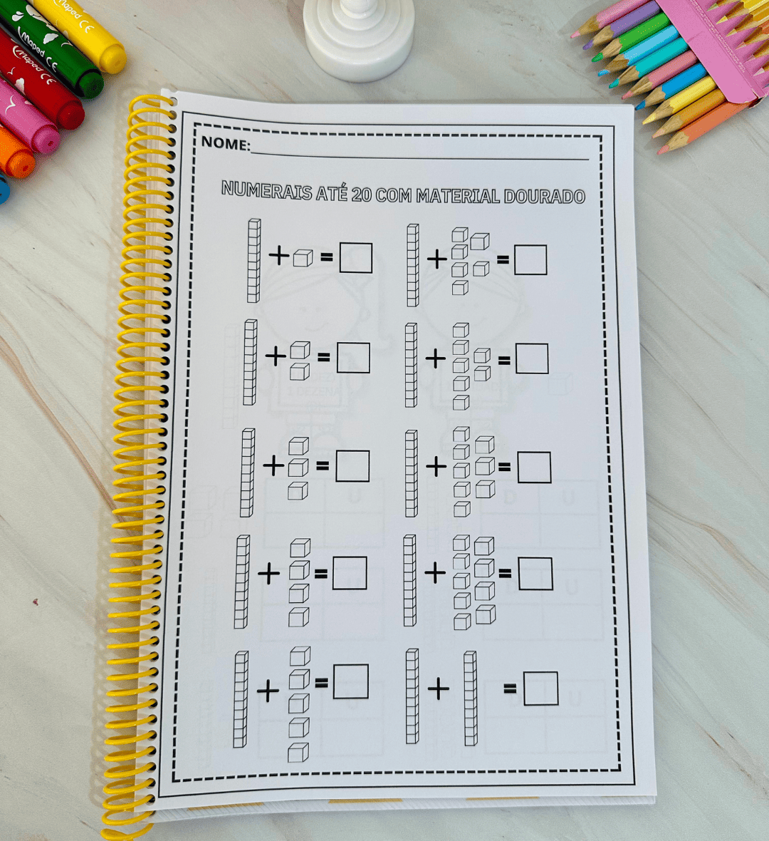 Numerais até 20: apostila com atividades de material dourado — amostra 3: Como usar a apostila em sala de aula
