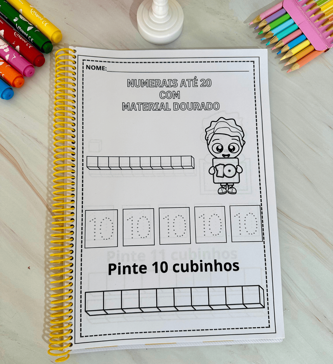 Numerais até 20: apostila com atividades de material dourado — amostra 4: Para quem é indicado