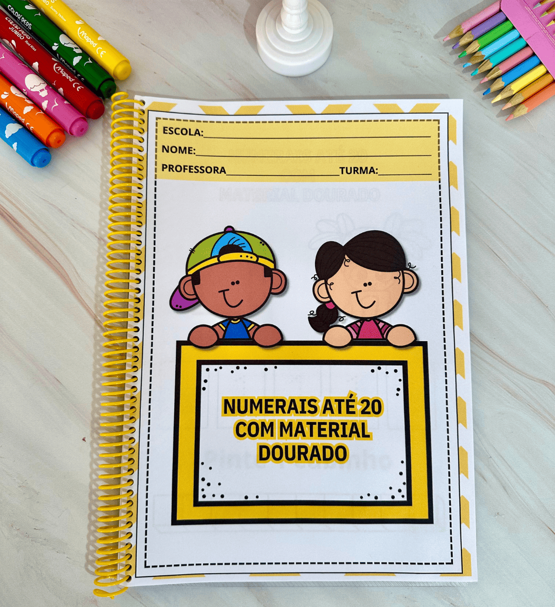Numerais até 20: apostila com atividades de material dourado — Matemática para Educação Infantil: Trabalhe os numerais de 1…