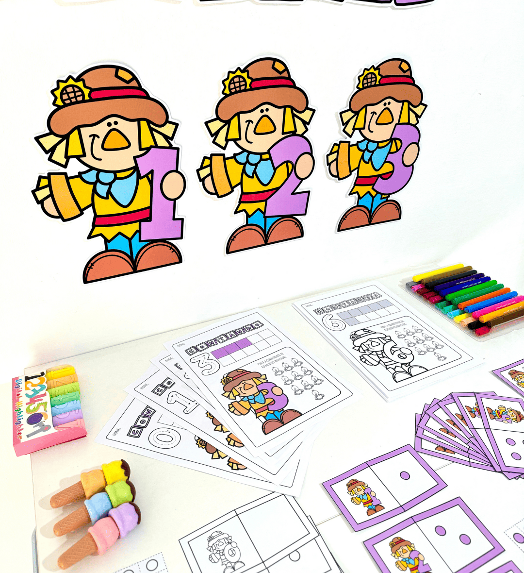 Numerais de 0 a 10: kit de contagem para Educação Infantil — amostra 1: Numerais de 0 a 10 na Educação Infantil