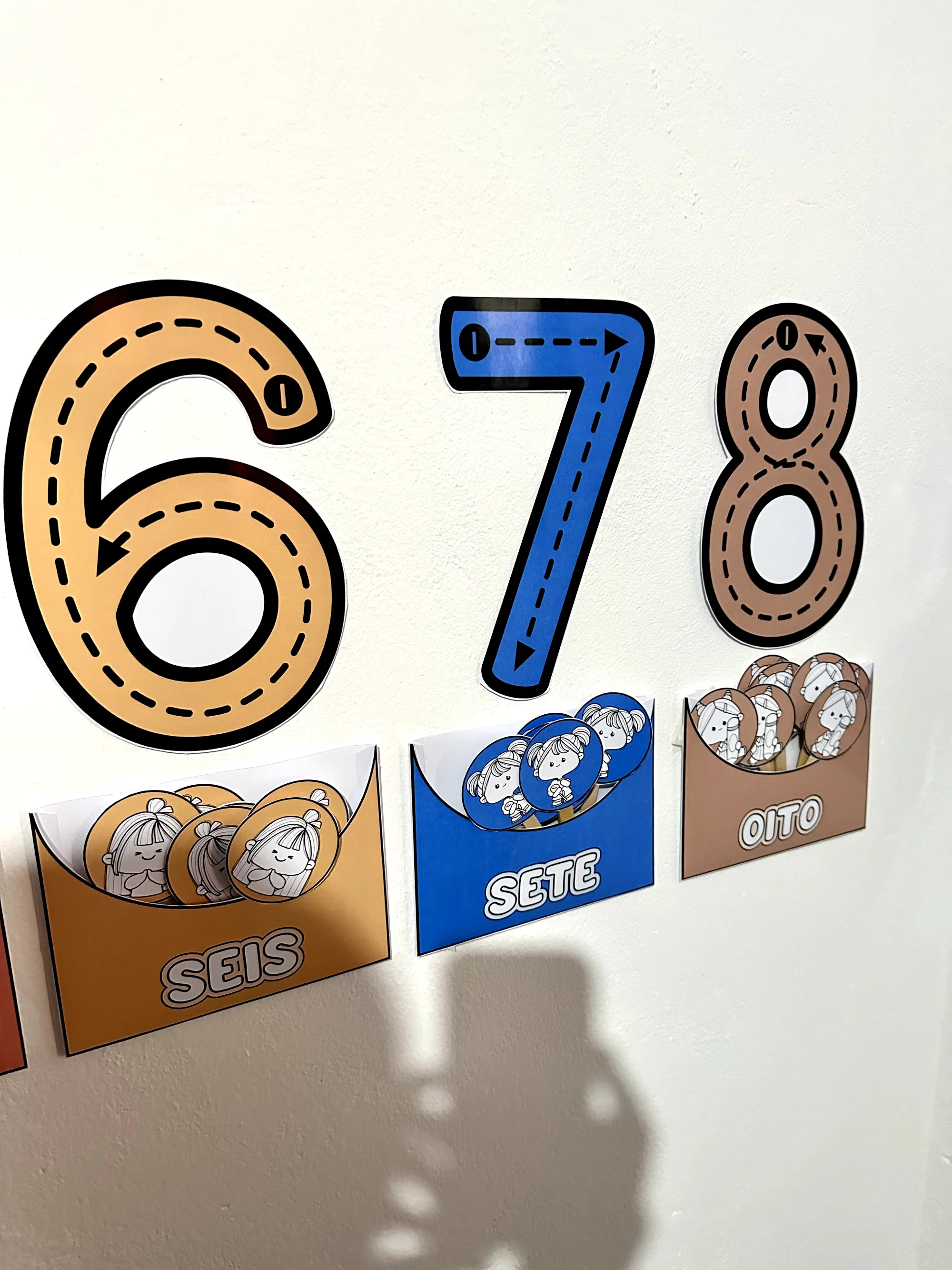 Numerais de Parede : Traçado dos Númerais Educação Infantil — amostra 2: Numerais de parede com as representações das… Numerais de Parede : Traçado dos Númerais Educação Infantil — amostra 2: Numerais de parede com as representações das…