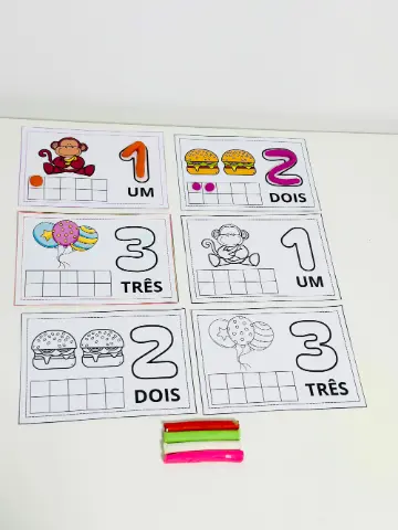 Números com Massinha de Modelar 1 a 10 – Atividade de Matemática para Educação Infantil — capa do material