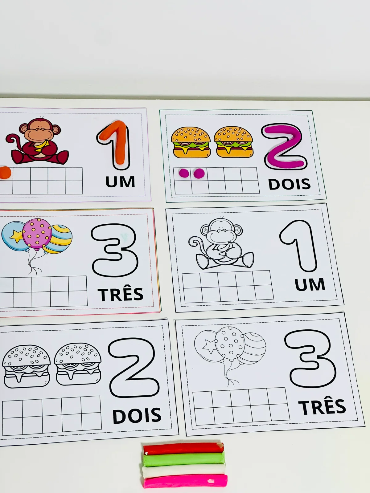 Números de 1 a 10 na Prática, Atividades Lúdicas para aprender os números, para professores em sala de aula — amostra 1:… Números de 1 a 10 na Prática, Atividades Lúdicas para aprender os números, para professores em sala de aula — amostra 1:…
