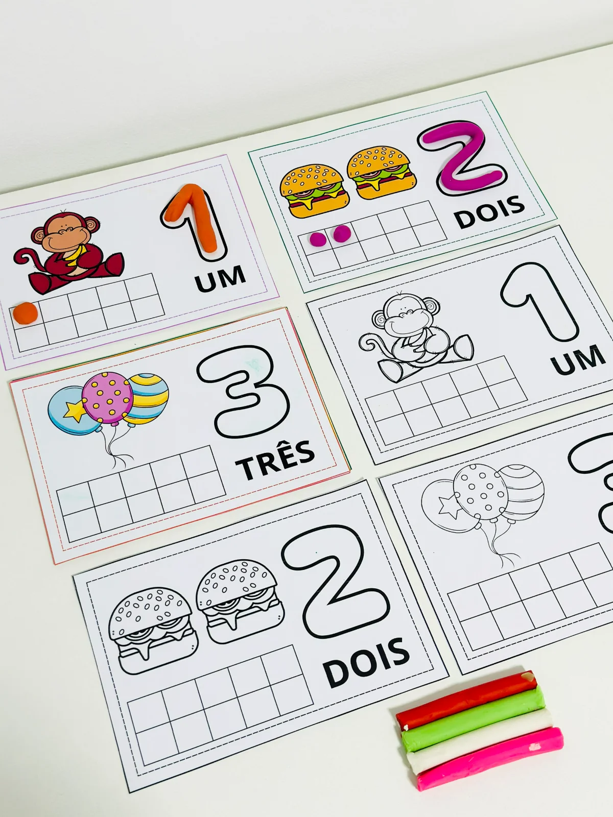 Números de 1 a 10 na Prática, Atividades Lúdicas para aprender os números, para professores em sala de aula — amostra 2:… Números de 1 a 10 na Prática, Atividades Lúdicas para aprender os números, para professores em sala de aula — amostra 2:…