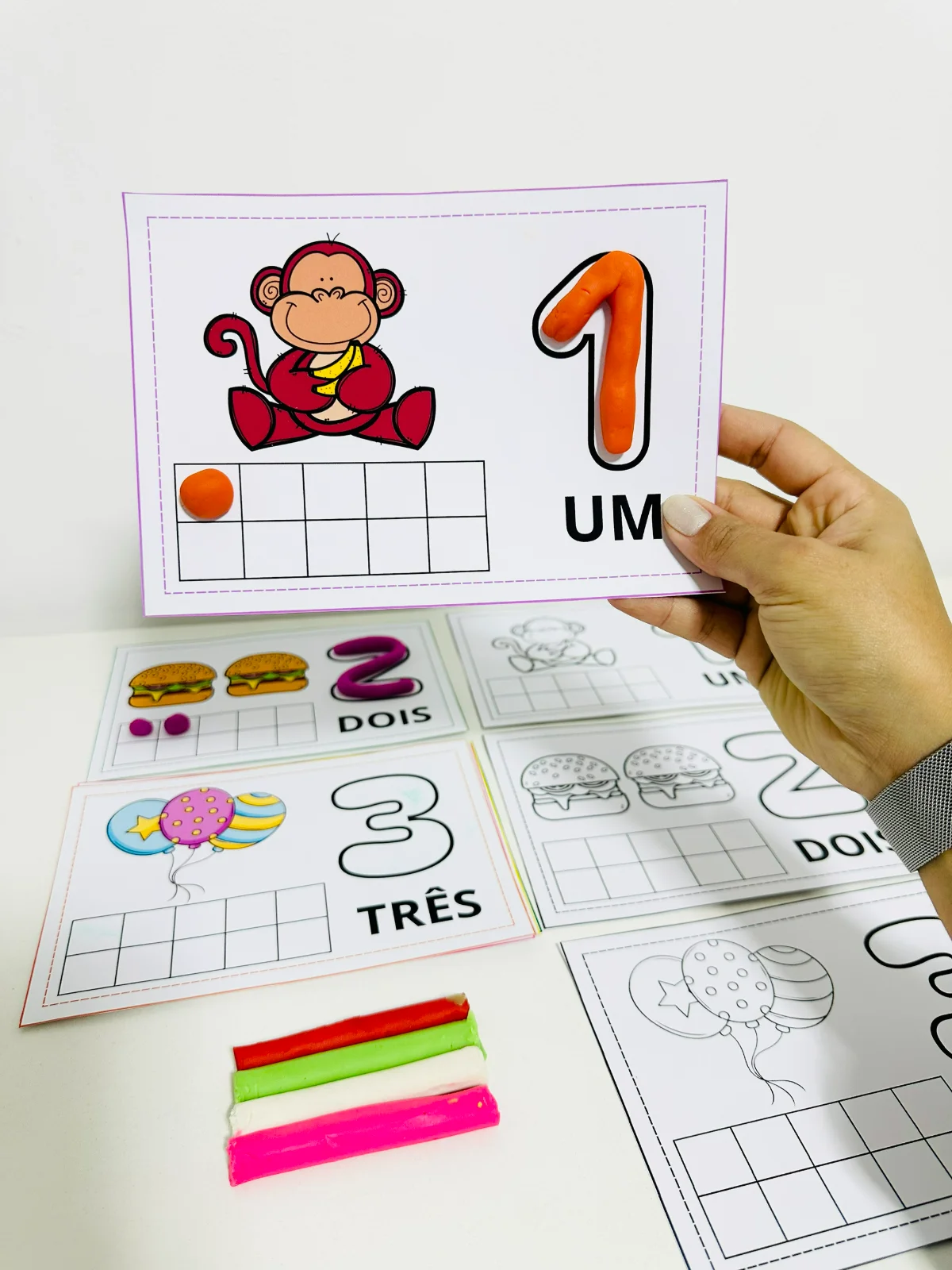Números de 1 a 10 na Prática, Atividades Lúdicas para aprender os números, para professores em sala de aula — amostra 3:… Números de 1 a 10 na Prática, Atividades Lúdicas para aprender os números, para professores em sala de aula — amostra 3:…