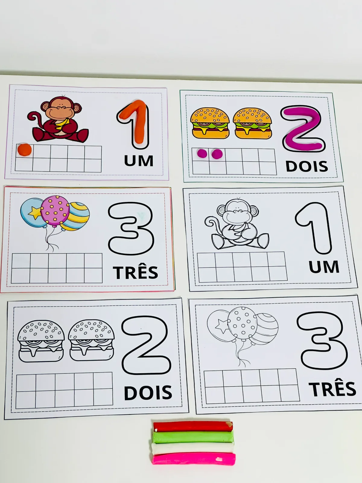 Números de 1 a 10 na Prática, Atividades Lúdicas para aprender os números, para professores em sala de aula — capa do material
