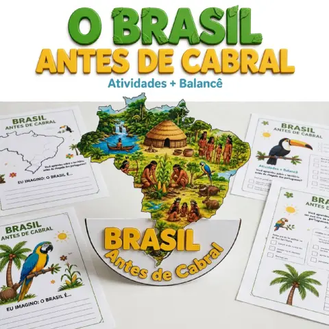 O Brasil antes de Cabral - Atividades + Balancê — capa do material