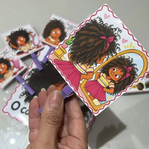 O Cabelo de Lelê: 10 Cenas para Contação de História — amostra 4: Sequência ilustrada de O Cabelo de Lelê com 10 cenas e…