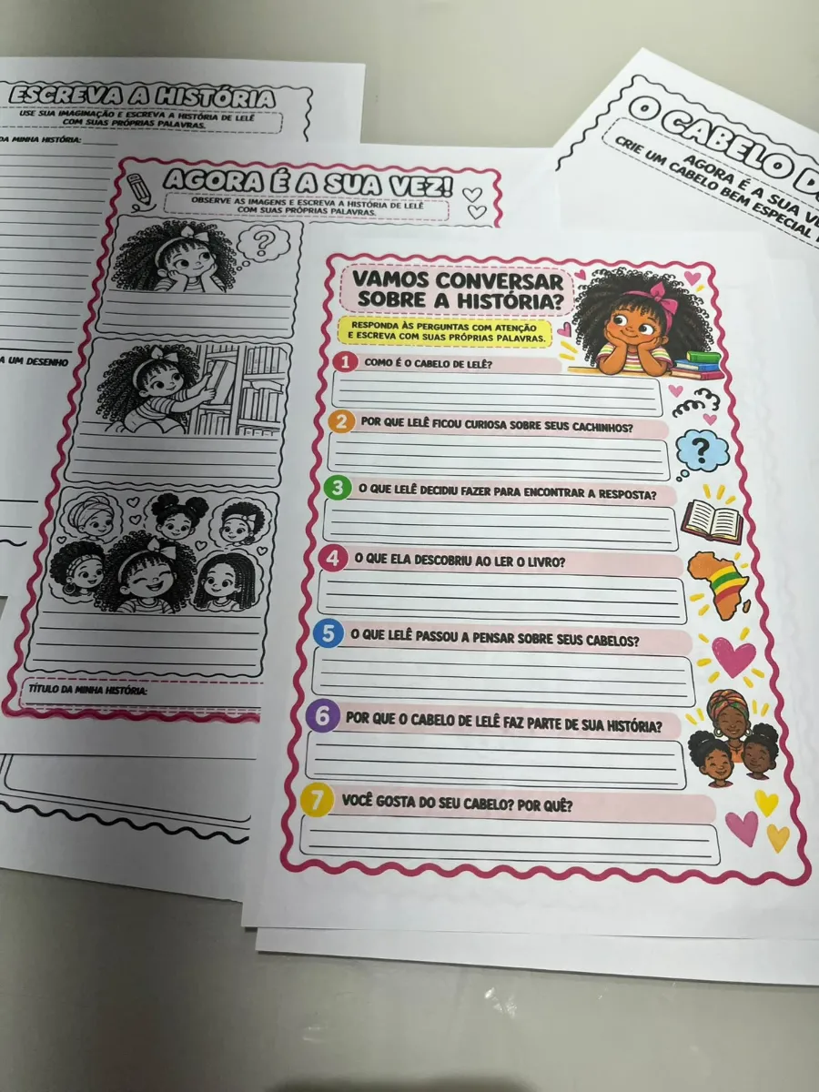 O cabelo de Lelê - Dia da Consciência Negra — amostra 6: Uma história que pode abrir espaço para conversas que vão muito…