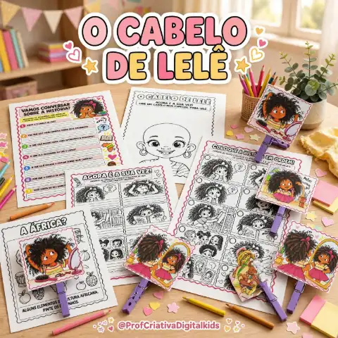 O cabelo de Lelê - Dia da Consciência Negra — capa do material