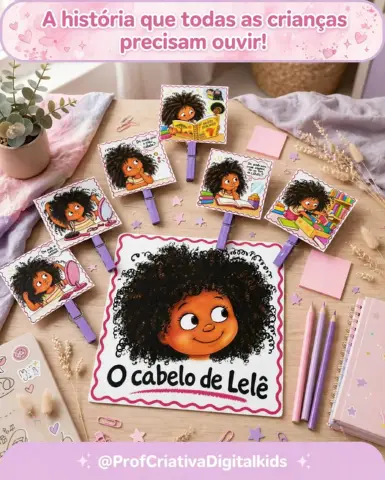 O cabelo de Lelê - Recurso de Contação de histórias — capa do material