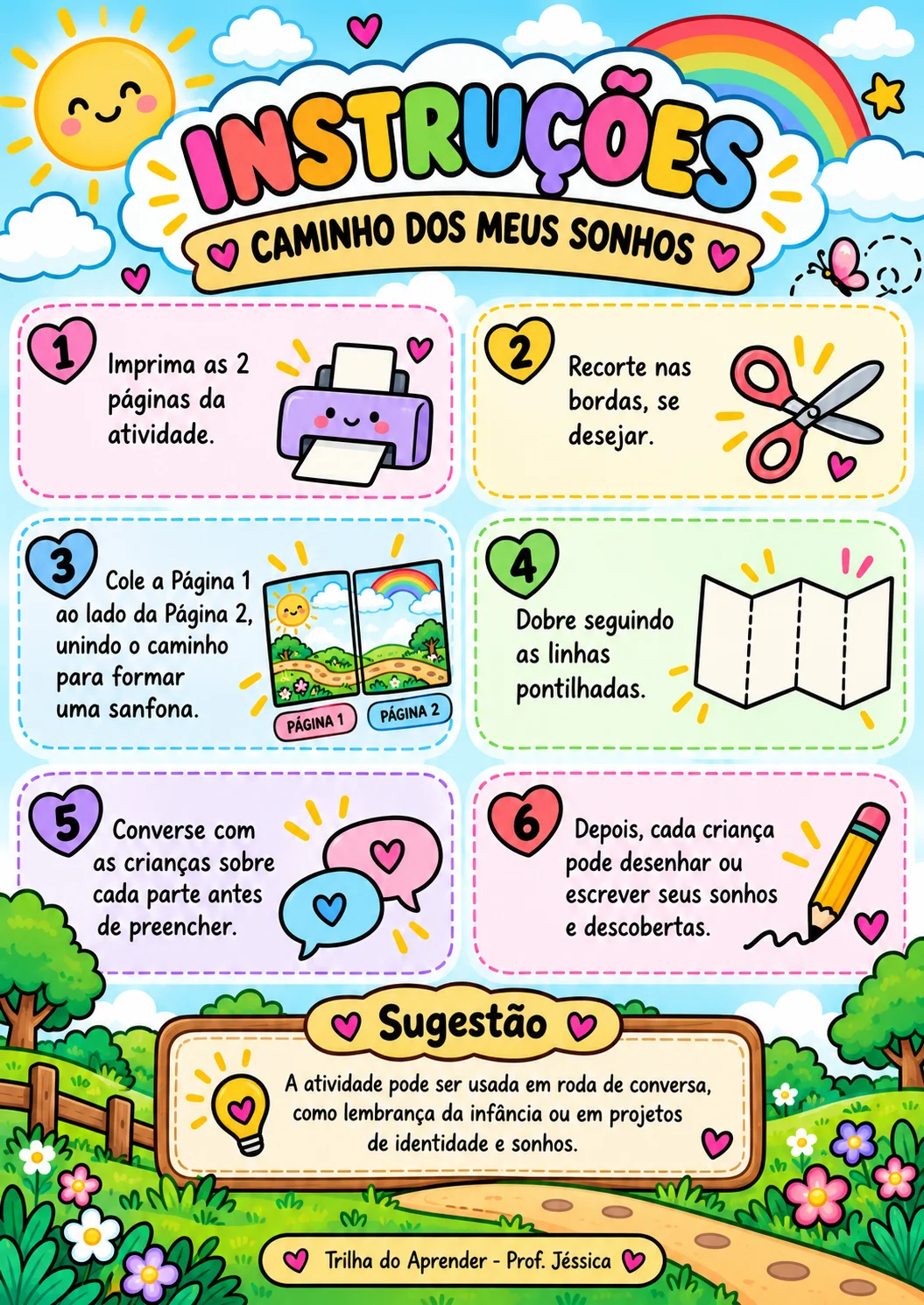 O Caminho dos Meus Sonhos – Sanfona Interativa — amostra 1: Uma atividade afetiva, criativa e cheia de significado para a…