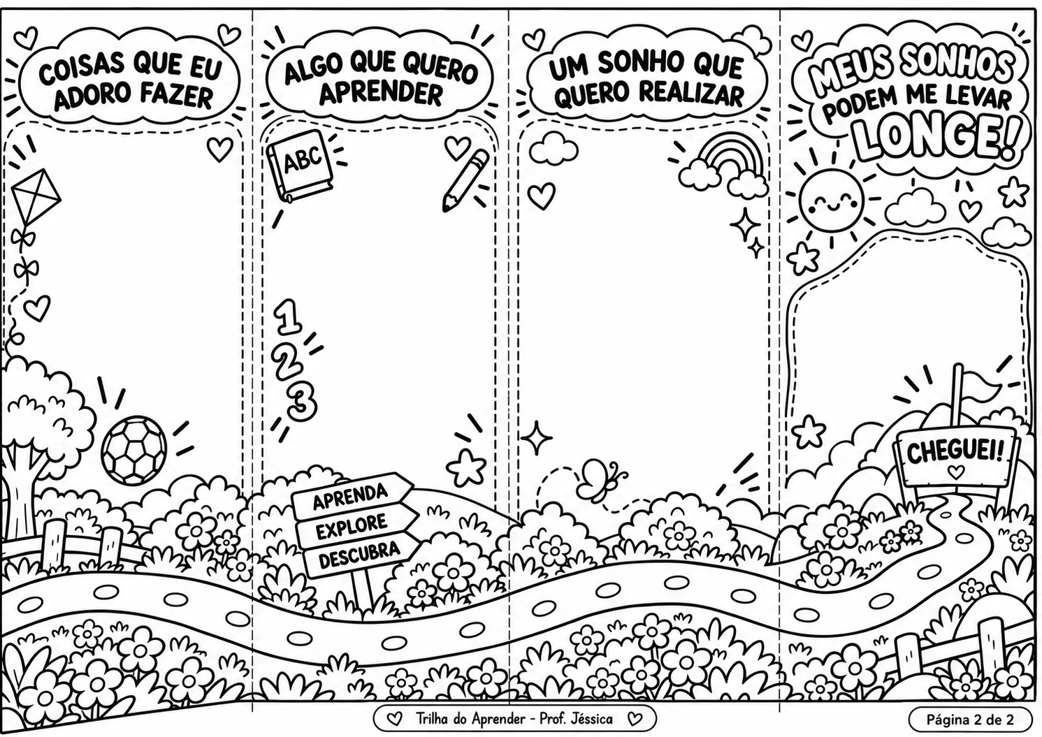 O Caminho dos Meus Sonhos – Sanfona Interativa — amostra 5: Sanfona interativa para a criança falar sobre si, quem ama, o…