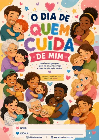 O Dia de Quem Cuida de Mim – Apostila de Atividades — capa do material