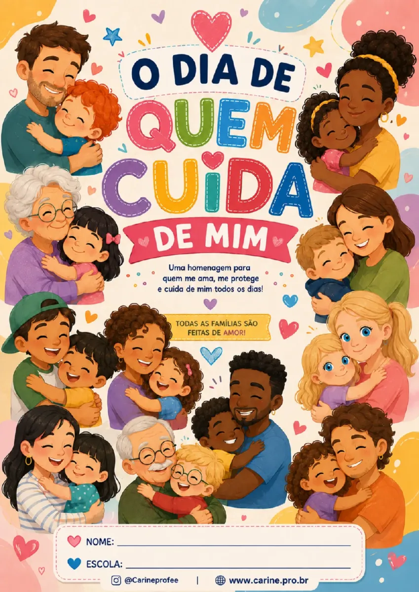 O Dia de Quem Cuida de Mim – Apostila de Atividades — Alfabetização para Educação Infantil: Um material pedagógico…
