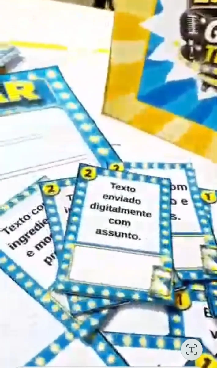O Espetáculo dos Gêneros textuais - Recurso Pedagógico — amostra 1: O jogo que tira o aluno da cadeira e coloca ele como…