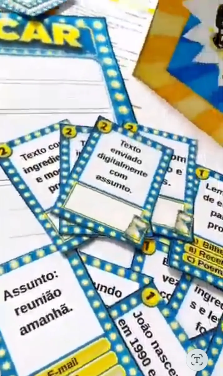 O Espetáculo dos Gêneros textuais - Recurso Pedagógico — amostra 4: O jogo que tira o aluno da cadeira e coloca ele como…