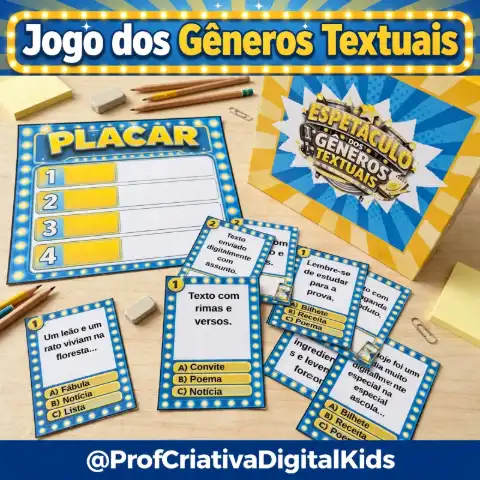 O Espetáculo dos Gêneros textuais - Recurso Pedagógico — capa do material