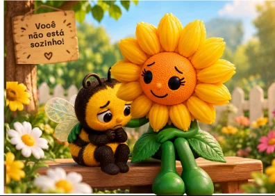 O Girassol que Aprendeu a Escutar – História Setembro Amarelo — amostra 3: Uma história infantil para trabalhar Setembro…
