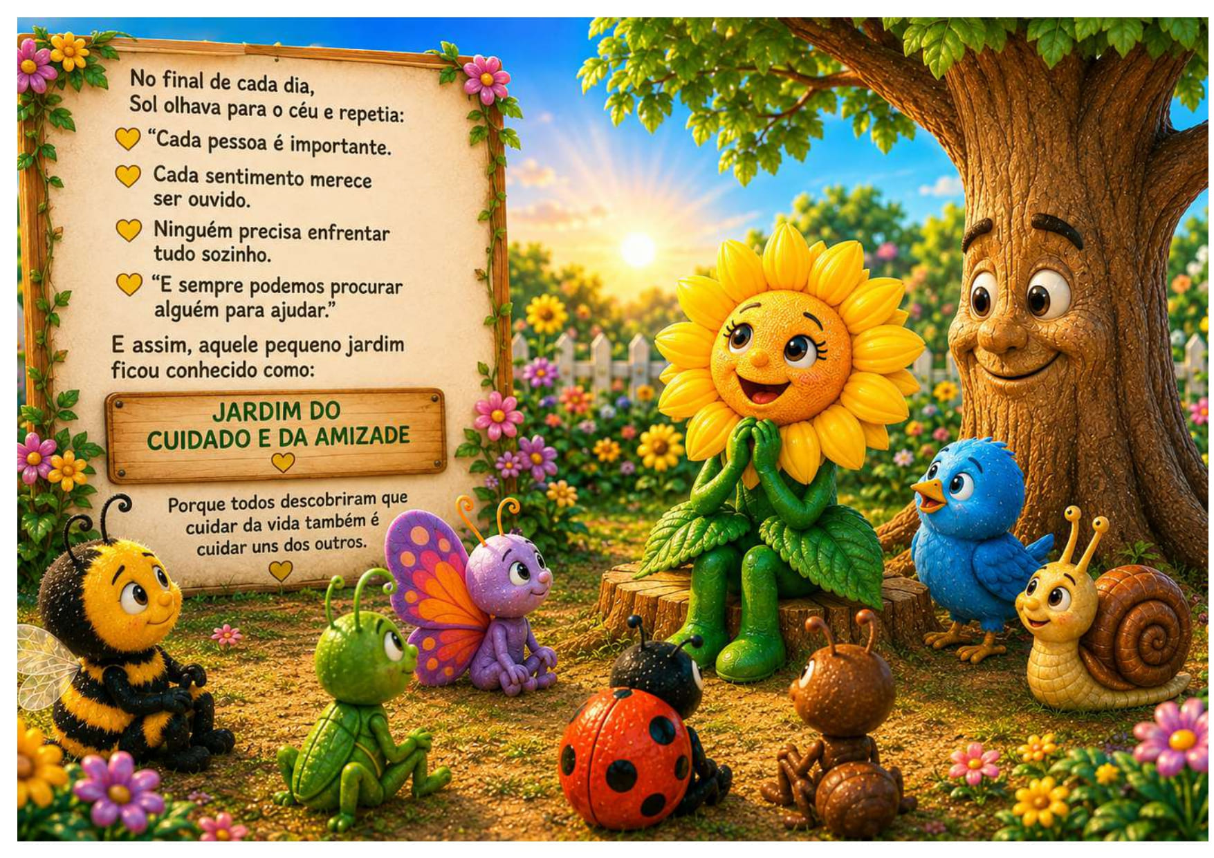 O girassol que aprendeu a escutar - setembro amarelo infantil – Atividade Pedagógica — amostra 1: Sobre o O GIRASSOL QUE…