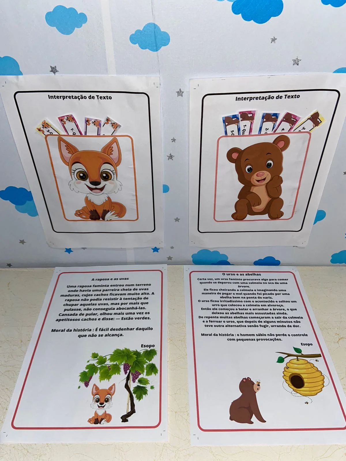 📚 O GRANDE LEITOR: INTERPRETAÇÃO DE TEXTO COM FÁBULAS- Recurso lúdico em PDF e pronto para imprimir📚 — amostra 2: ✨…
