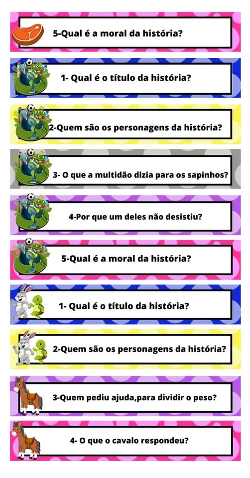 📚 O GRANDE LEITOR: INTERPRETAÇÃO DE TEXTO COM FÁBULAS- Recurso lúdico em PDF e pronto para imprimir📚 — amostra 4: ✨…