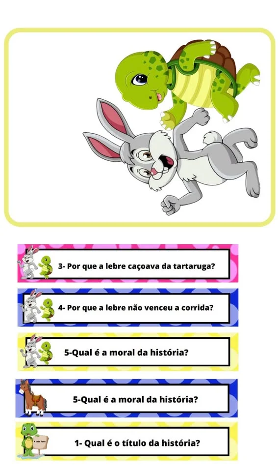 📚 O GRANDE LEITOR: INTERPRETAÇÃO DE TEXTO COM FÁBULAS- Recurso lúdico em PDF e pronto para imprimir📚 — amostra 7: ✨…