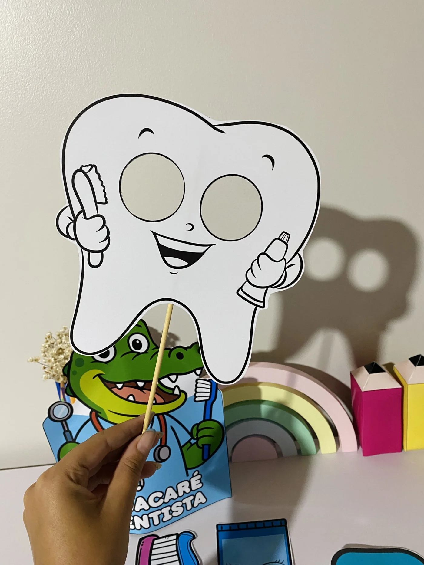 O jacaré dentista — amostra 3: 🦷🐊 O Jacaré Dentista Que tal trabalhar a importância da higiene bucal de forma lúdica e…