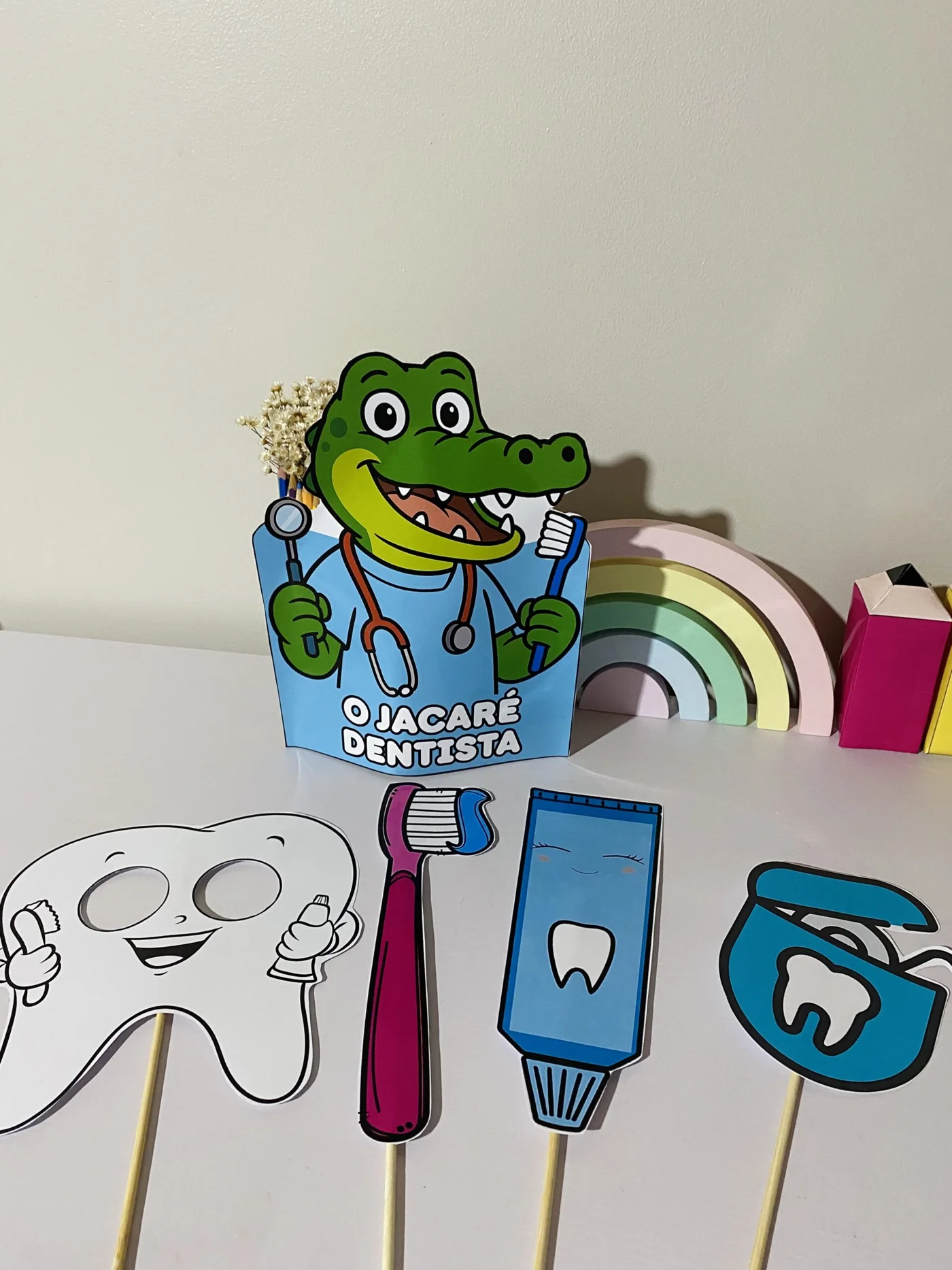 O jacaré dentista — amostra 5: 🦷🐊 O Jacaré Dentista Que tal trabalhar a importância da higiene bucal de forma lúdica e…