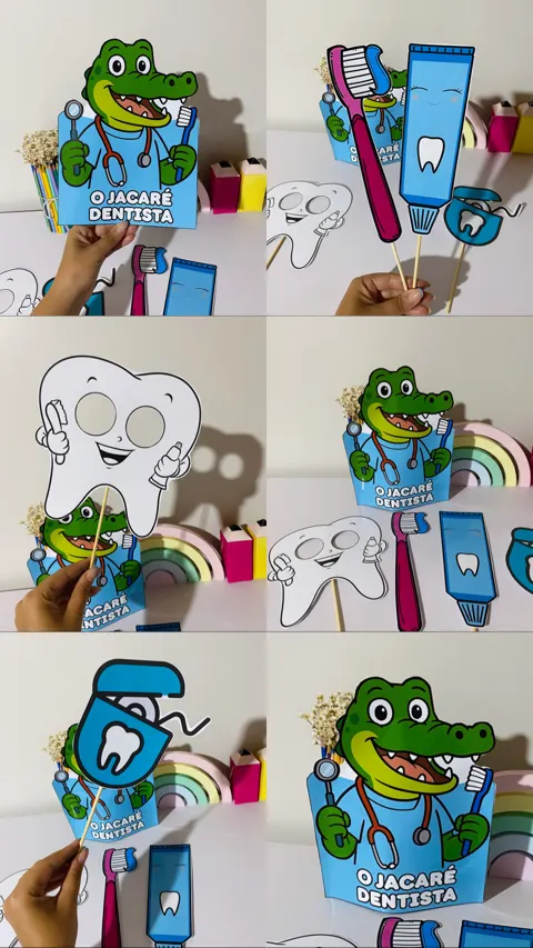 O jacaré dentista — capa do material